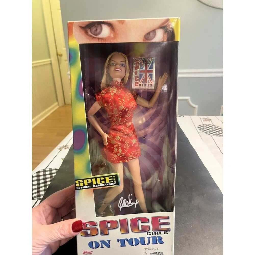Vtg 1998 Galoob Spice Girls On Tour Doll Ginger Geri Halliwell New In Box